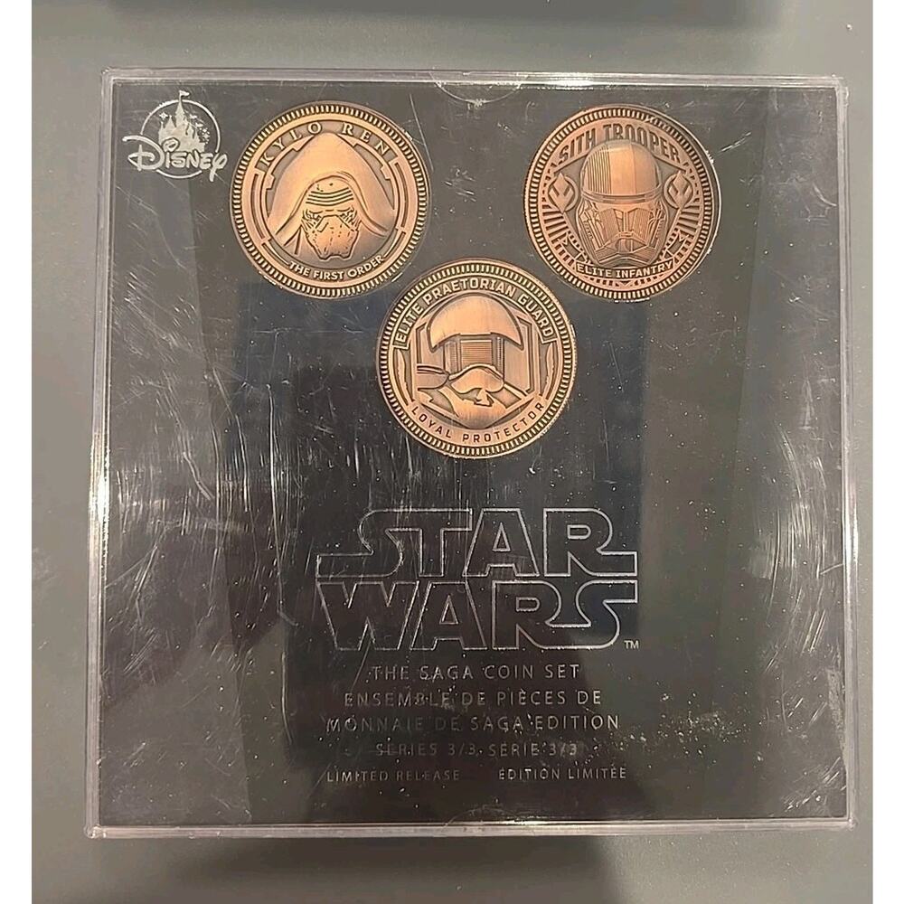 Disney Store Star Wars The Saga Coin Set Series 3 Limited Edition Jedi Force NEW